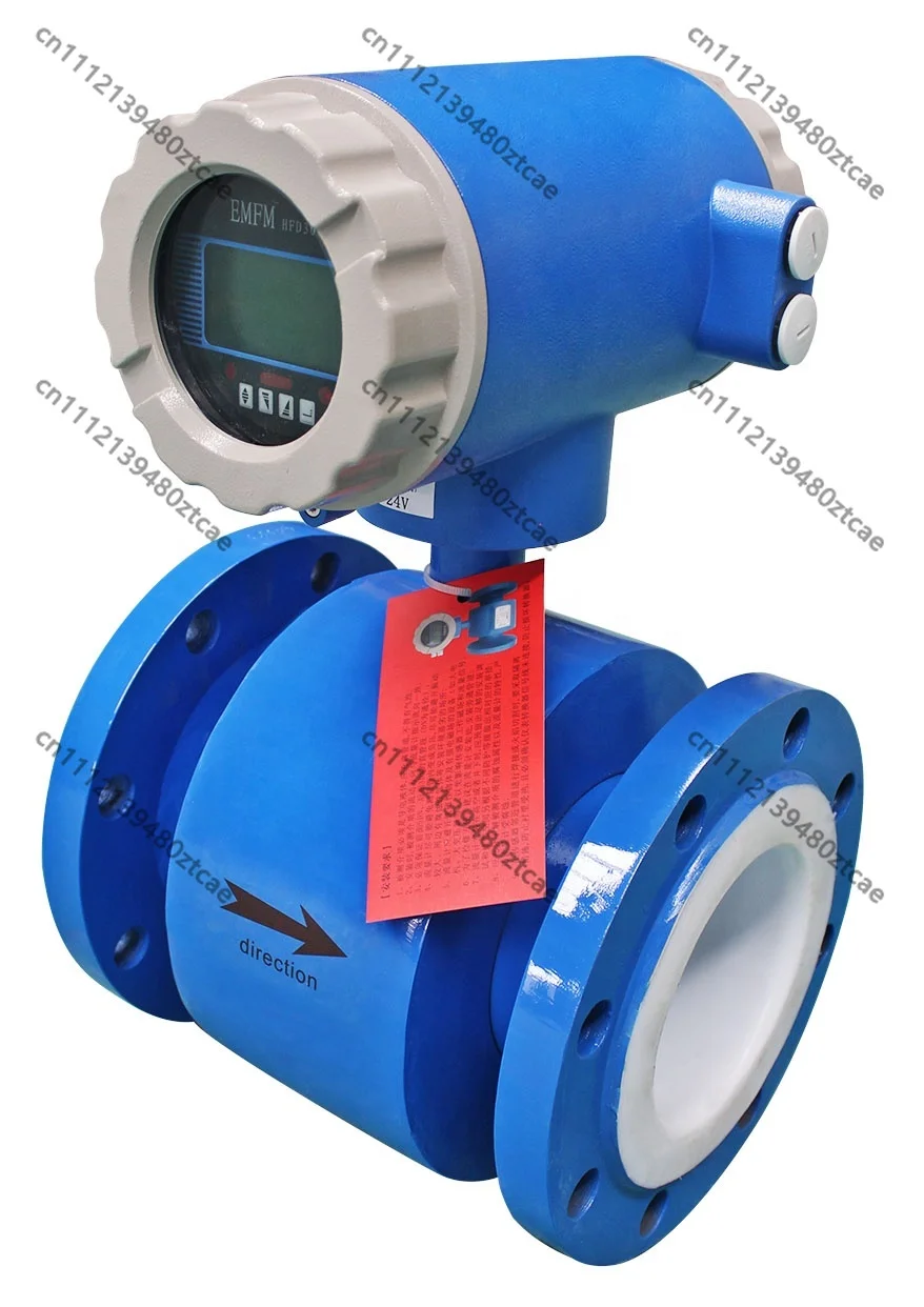 Digital Intelligent Electromagnetic Flow Meter With RS485 & 4-20mA Output, Sanitary Liquid Flow Measuring Instrument