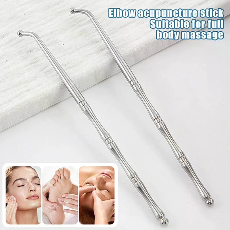

Double Head Stainless Steel Manual Acupuncture Pen Trigger Point Massager Deep Tissue Massage Tool For Body Meridian Pain Relief