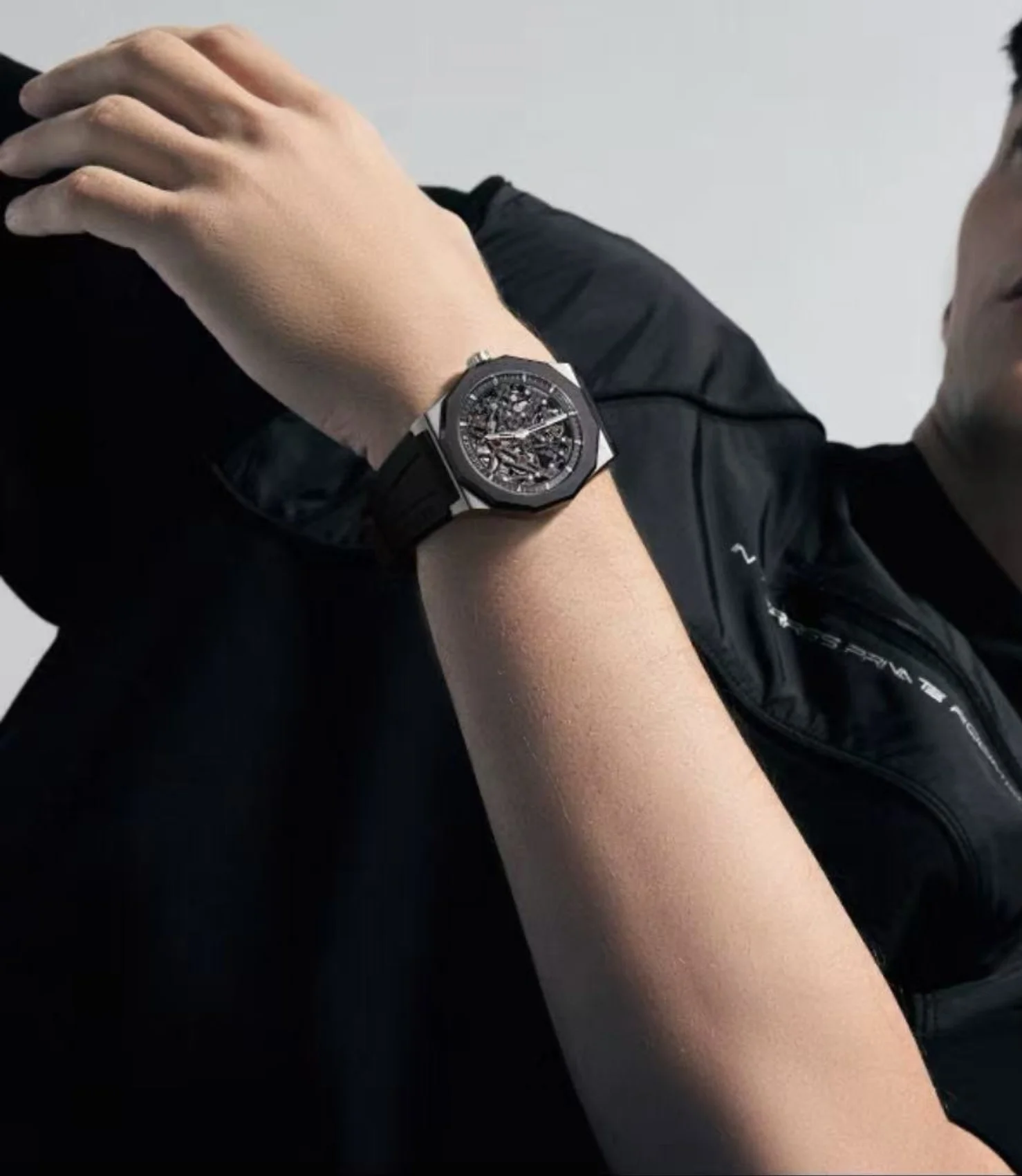 Fashionable Black Forest Mechanical Watch Men's Ceramic Watch Classic Boyfriend Birthday Gift