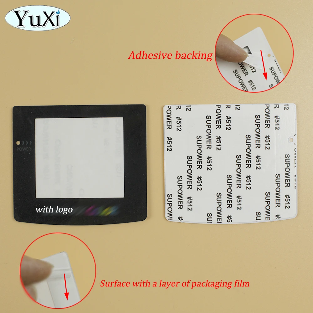 1 takım polarize filtre Film levhası GBC için LCD ekran Lens için yngameboy cam renkler polarize arka aydınlatmalı ekran değiştirmek bölüm kiti