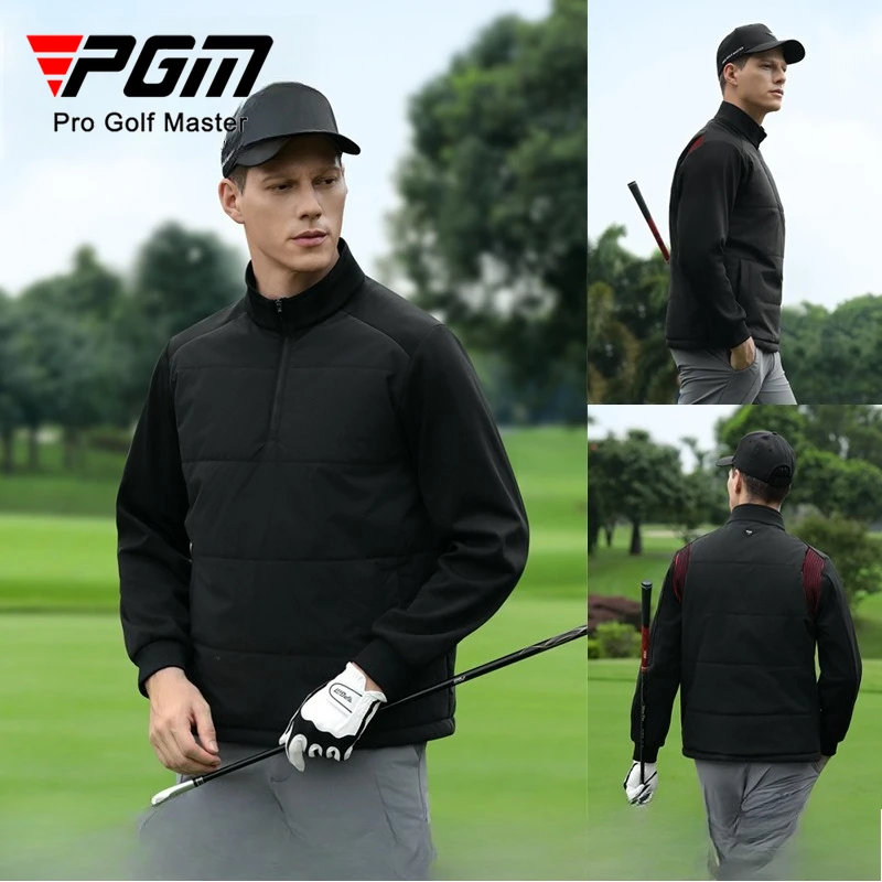 

PGM Men Golf Warm Jacket Autumn Winter Waterproof Plush Top Coat YF816