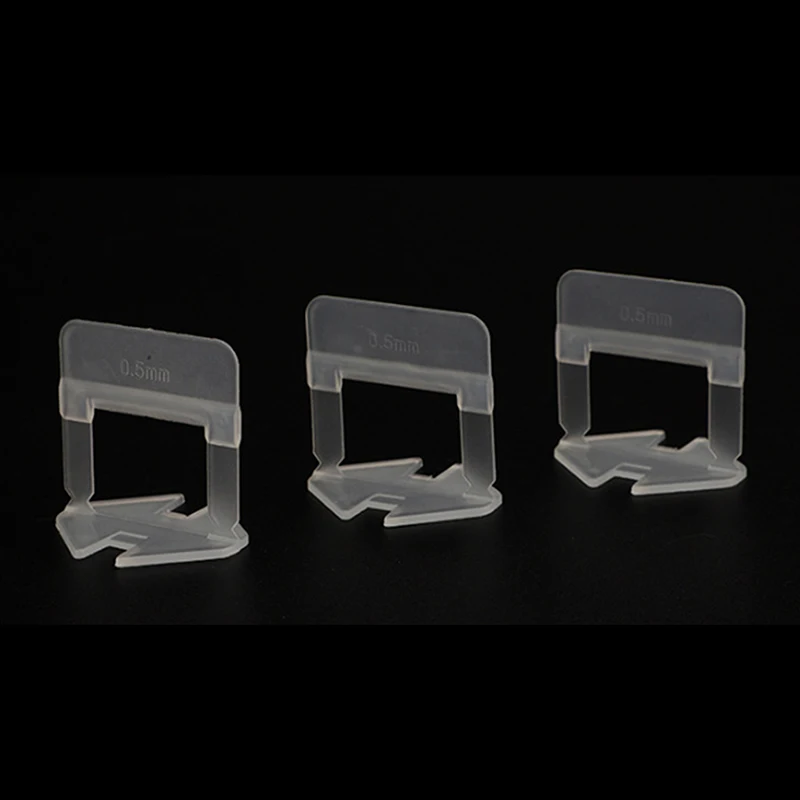 100 Buah Sistem Perataan Ubin 0.35Mm 0.5Mm Perangkat Perata Ubin Dasar Perata Ubin Alat Konstruksi Wedges Klem Shims Perata Ubin