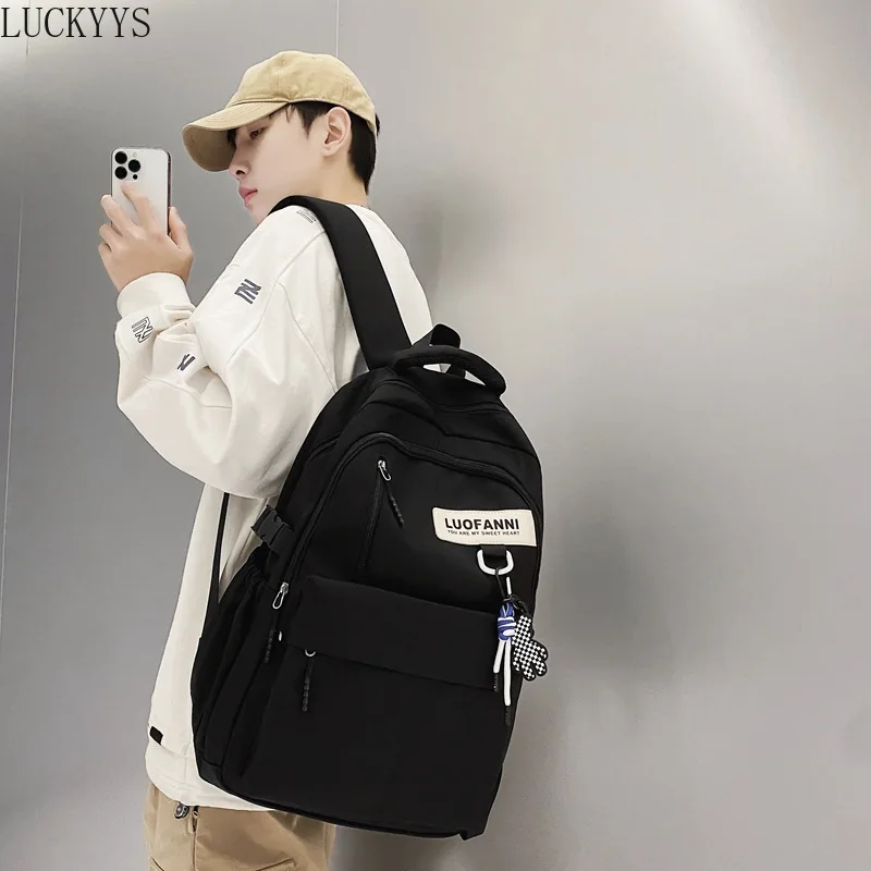 Men Women High Capacity Waterproof College Backpack Cool Girl Boy School Bag Lady Laptop Student Fashion Female Travel Book Bags