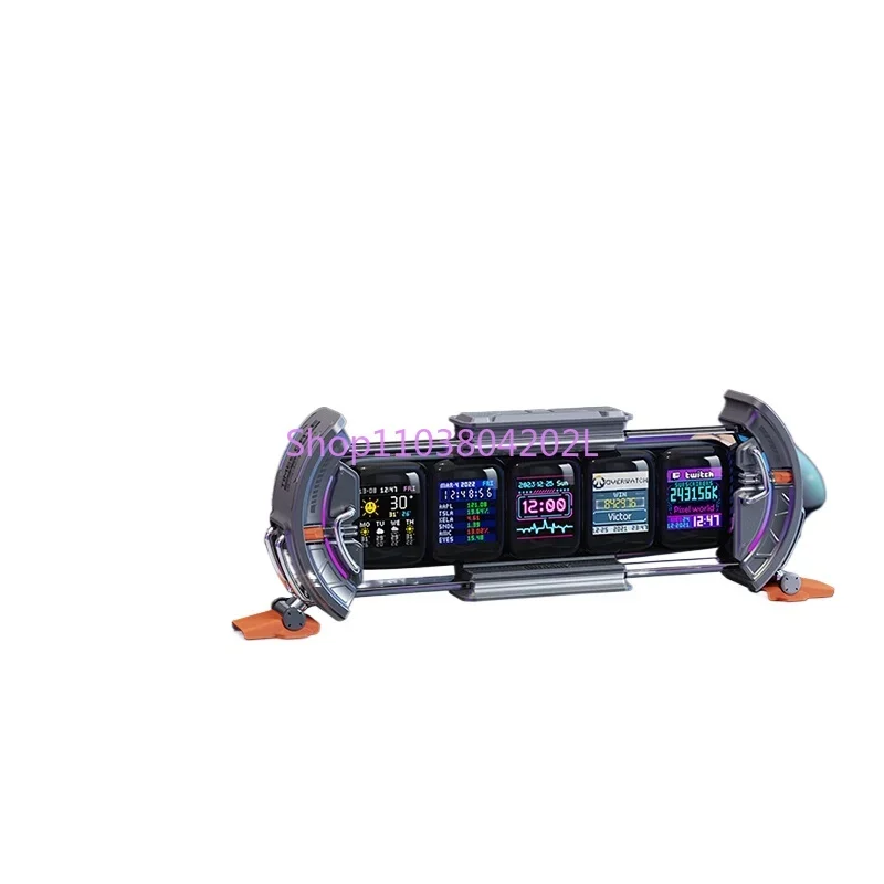 

Touch the Door of Time Any Screen Electronic Calendar E-Sports Desktop Decoration Technology Touch Light Light Pipe Clock