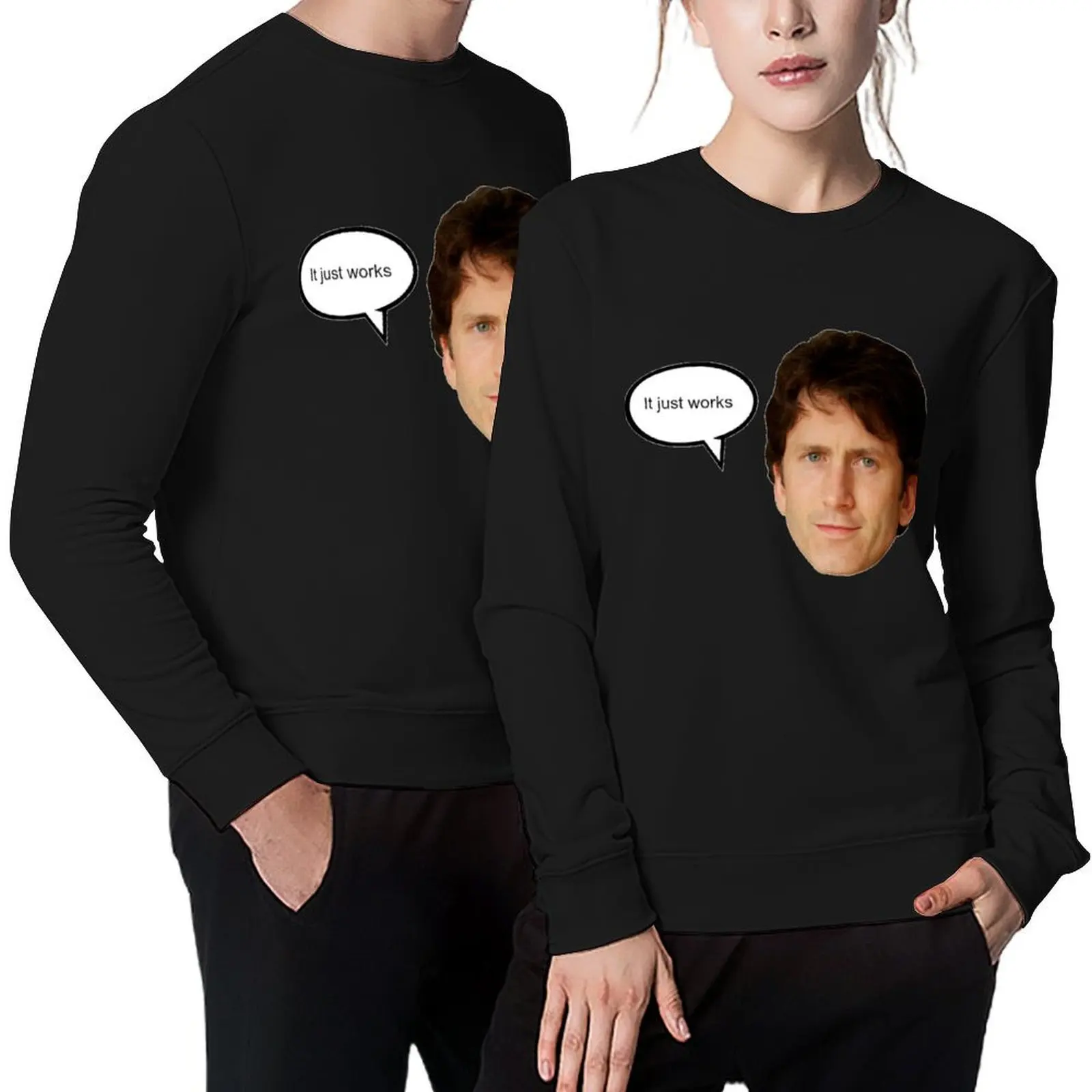 

Todd Howard It Just Works Pullover tracksuits men's clothing men clothing korean autumn clothes men's sweatshirts