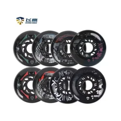 Flying Eagle 85A F6s F5s FSK Skating Wheel F4 F6 F7 Slalom Gray 85A FE Inline Skates Wheels Free Style Roller Ruedas 80mm 76mm