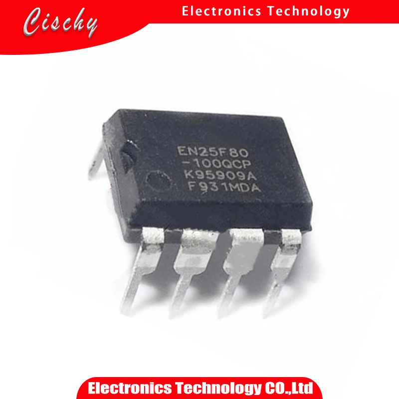 5pcs/lot EN25F80-100QCP EN25F80 DIP-8