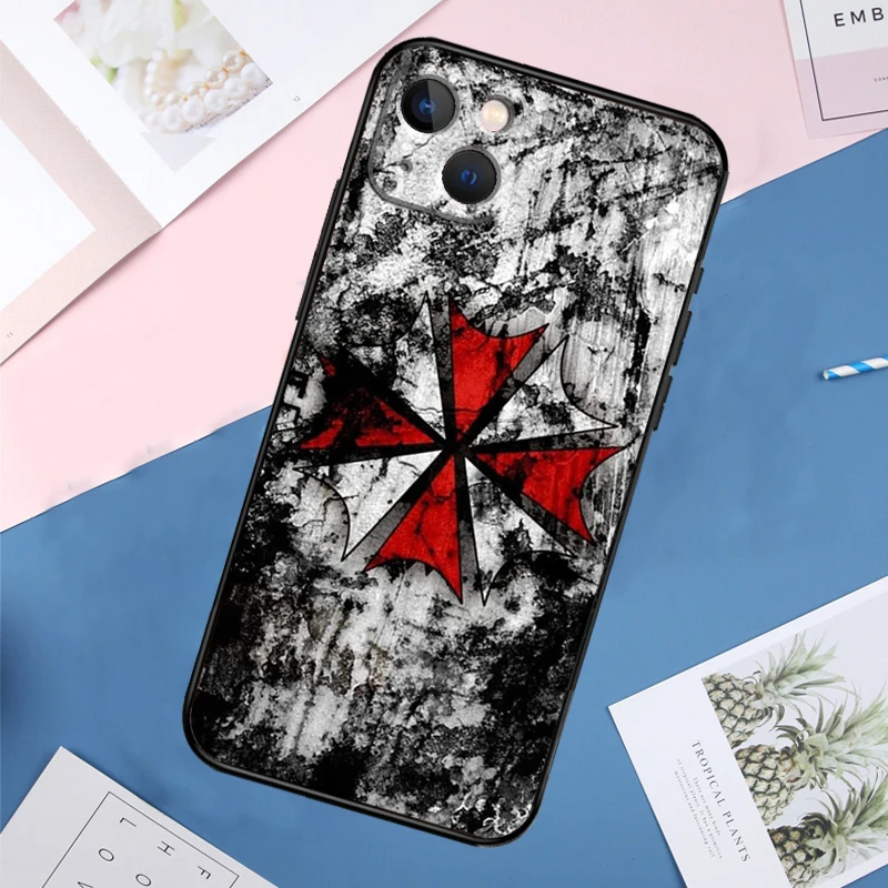 Umbrella Corporation Soft Case For iPhone 14 13 11 12 15 16 Pro Max Mini X XR XS Max Plus Full Cover