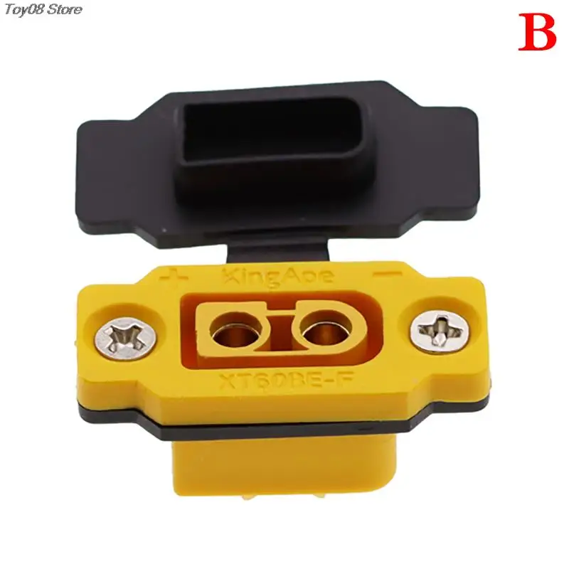 100% Brand New 1 Set XT60BE-F Brass Gold Plated Male Connector with Dust-proof Cover