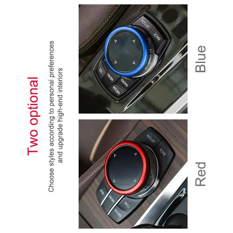 NEW Car Center Console IDrive Multimedia Controller Knob Button Trim Cover Ring for BMW 1 2 3 4 5 6 7 Series X3 X4 X5 X6 F30 F10