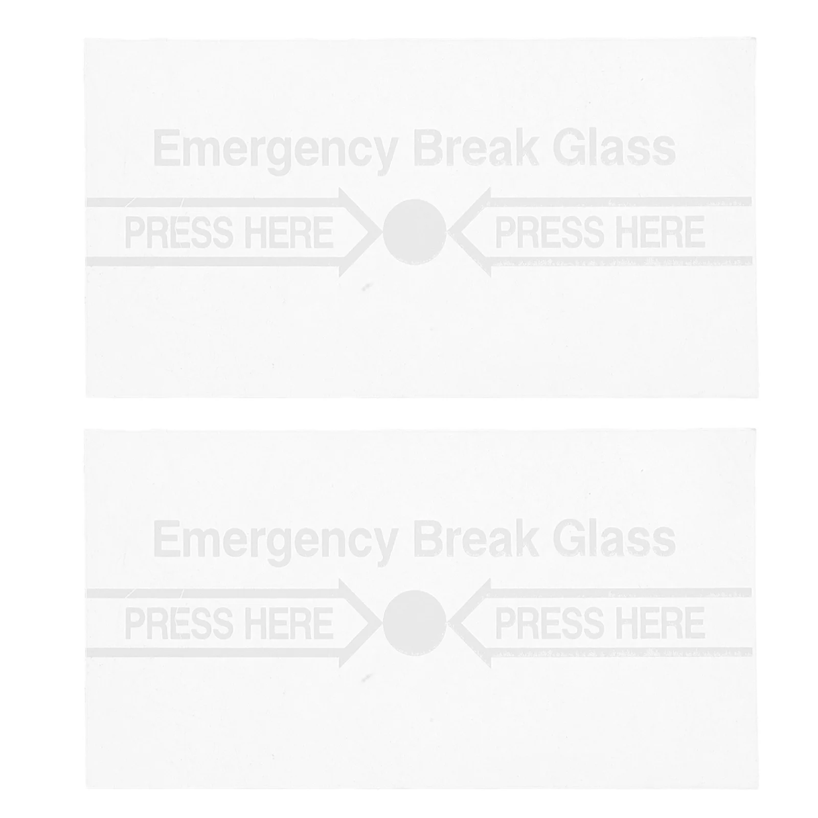 2Pcs Break Glass Emergency Switch Cover Manual Alarm Glass Piece with Enhanced Durability and Simple Installation for Fire