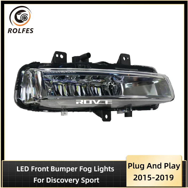 ROLFES LED Front Bumper Fog Lamp Left/Right Day Lights For Land Rover Discovery Sport 2015 2016 2017 2018 2019 Auto Accessories