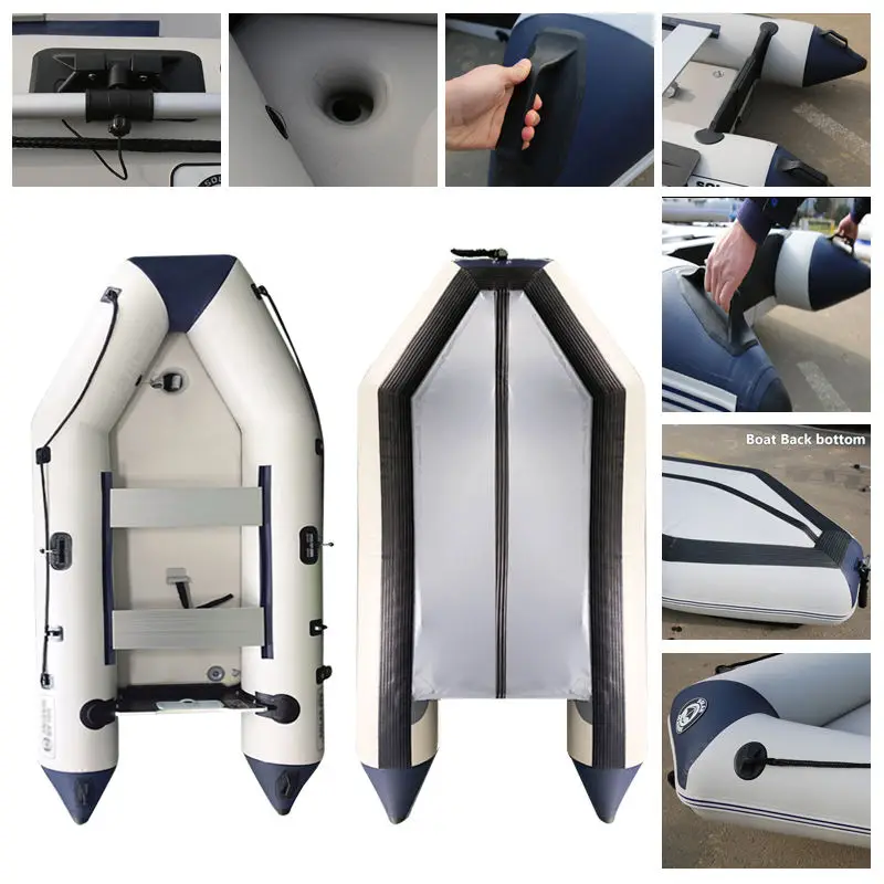 CE Certified Inflatable Fishing Kayak Air Deck Floor Structure Support Motor New Design Outdoor Water Boat