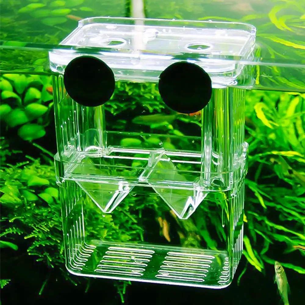 Aquarium Fish Breeder Box Hatching Incubator Box Durable Betta Fish Tank Fish Breeding Isolation Box  for Baby Fish Shrimp