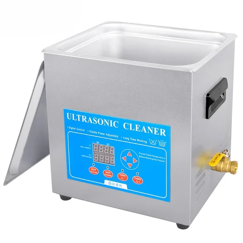 10L Professional Ultra Sonic Soak Tank De ntal Ultrasonic Cleaner for Lab Instruments Cleaning