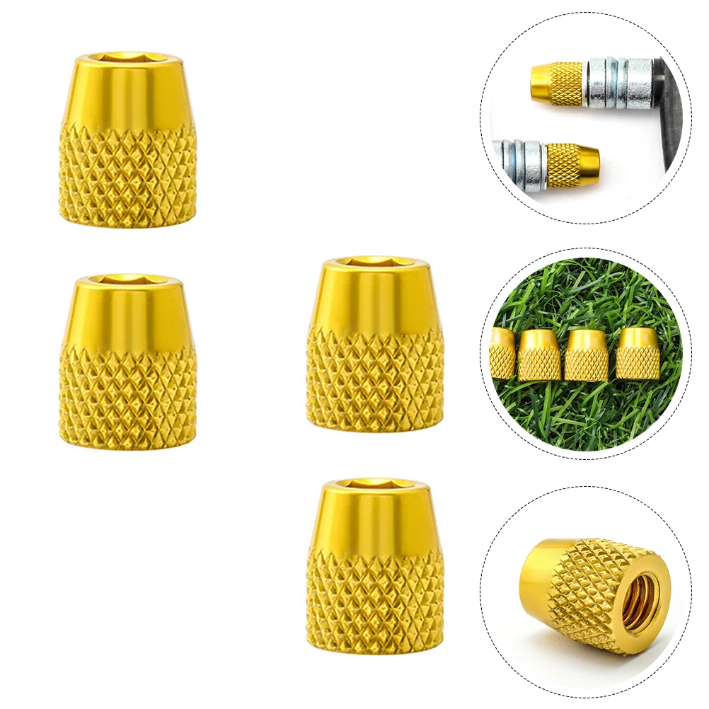 

4 Pcs Aluminum Alloy Fixed Nuts for Bike Parts Lightweight Durable Smooth Edges Corrosion Resistant Hard Anodized Simple
