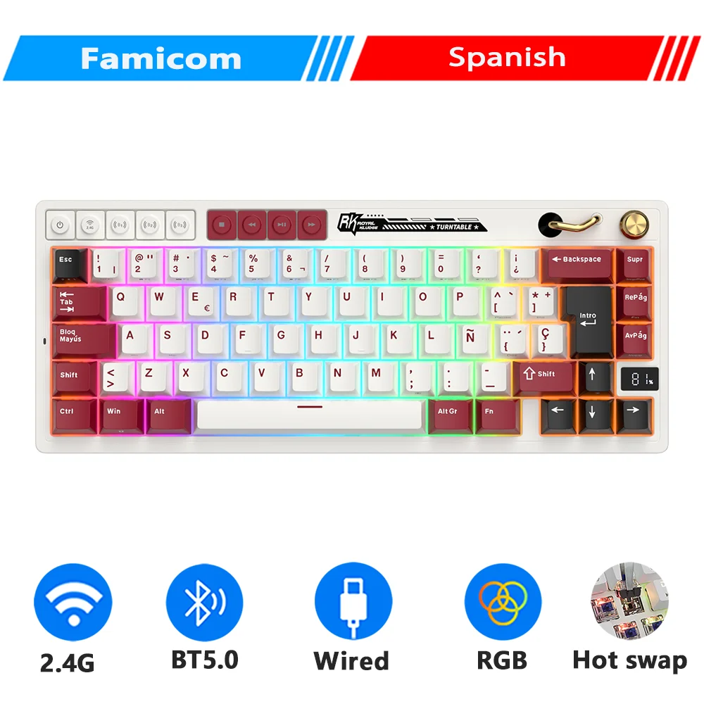 日本語配列RK M65 無線対応メカニカルキーボード 本体 S9b8f956dfff24851811ebf92c9726