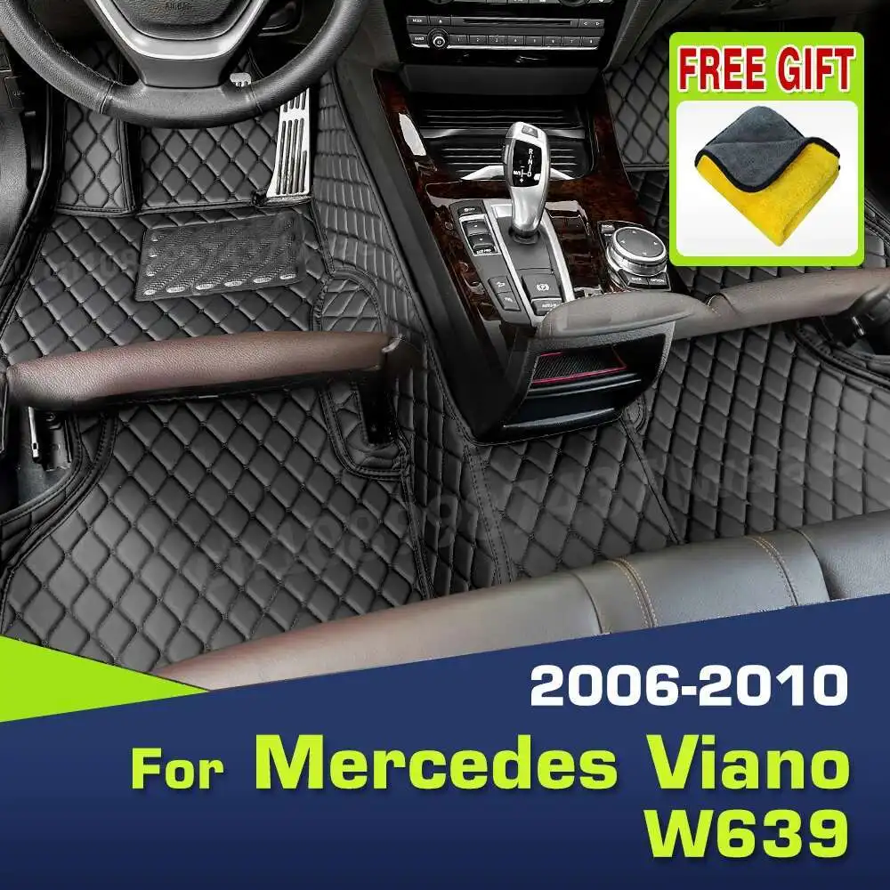 

Car Floor Mats For Mercedes Benz Viano W639 2006 2007 2008 2009 2010 Custom Auto Foot Pads Carpet Cover Interior Accessories