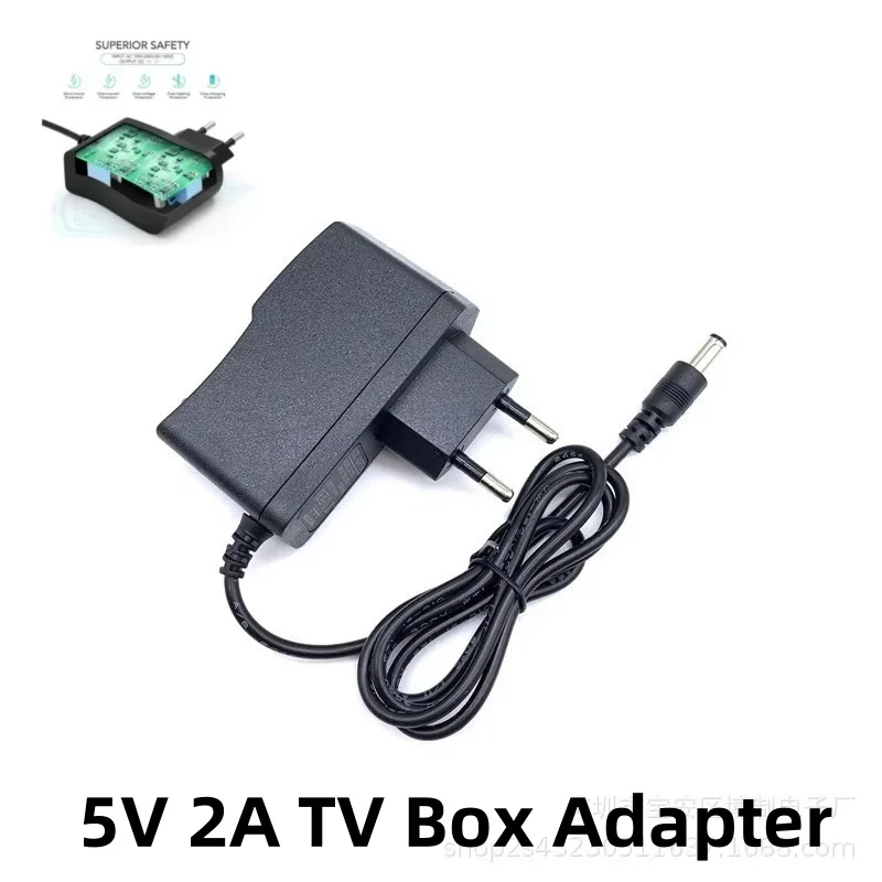 TV BOX Power Supply 5V 2A 5.5*2.5mm Charger UK EU AU US Plug Converter Adapter For Android X96 mini/T95/h96/MXQ/HK1/x88/mx10/TX6