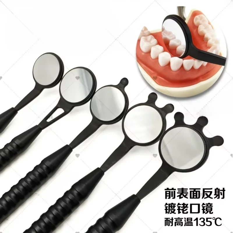 Lab Mouth Mirror Front Rhodium Plating,Single/double-sided Mirror,Root Canal Inspection Tool.High Temperature Resistance 135 °