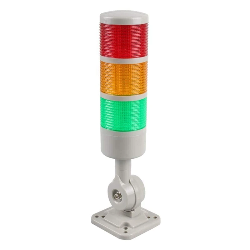 LED Signal Tower Lights Industrial Signal Warning Lights Steady/Flashing Lights 1 Piece