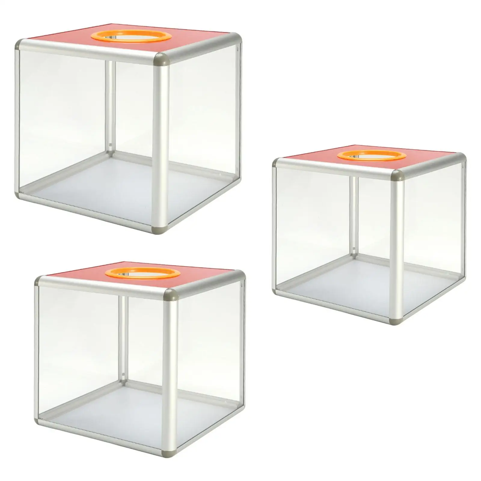 Drawing Box Fundraising Box Portable Reusable Transparent Lottery Box