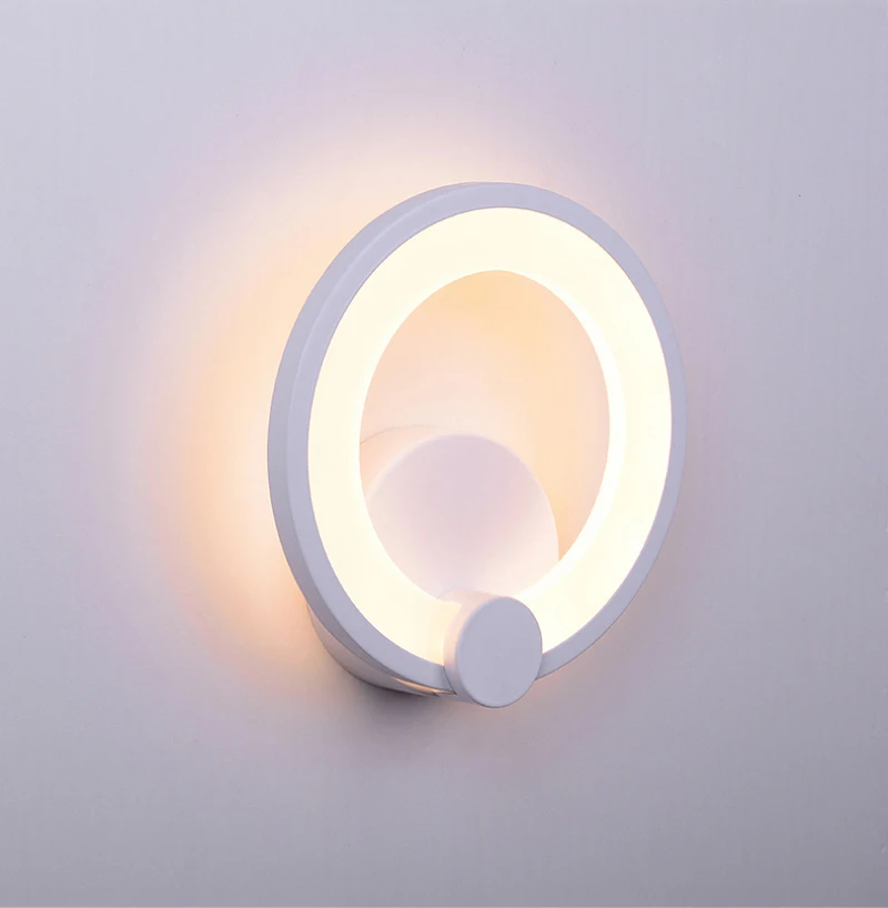 

Круглый настенный светильник, светодиодный акриловый настенный светильник, бра, украшение дома для прикроватного коридора, спальни, гостиной, прихожей, внутреннего освещения