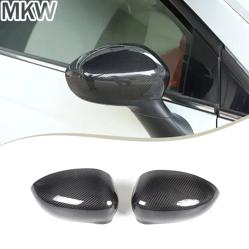 For Fiat 500 500c 595 ABARTH 695 2010-2024 Real Carbon Car Side Mirror Cover Caps Rearview Mirror Shell Case Trim Accessories