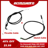Cable de embrague de Cable de acelerador de motocicleta para Kawasaki Ninja400 EX400 Z400 Ninja 400 2018 2019 2020 2021 2022