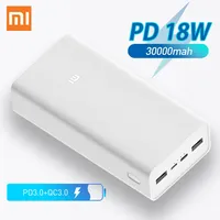 Xiaomi Power Bank 3 30000mAh Portable External Battery PB3018ZM 3 USB Type-C Interface PD18W Fast Charging for Apple phone 12