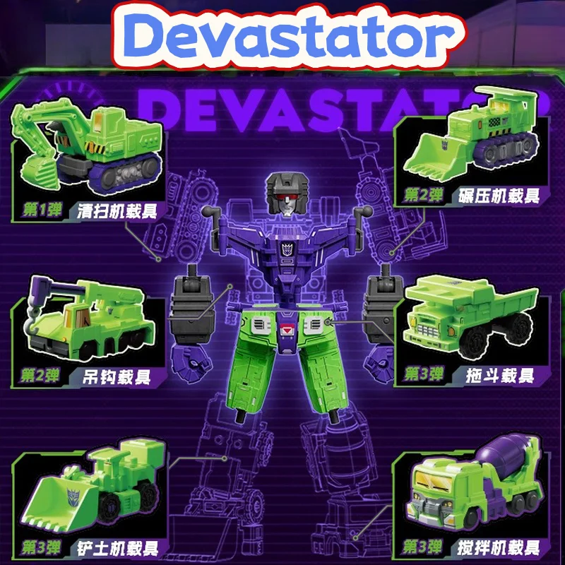 Juego de combinación Original Blokees Transformers Defender Devastator serie V1v2v3, colección Devastator, Robot blindado, juguete para regalo para niño