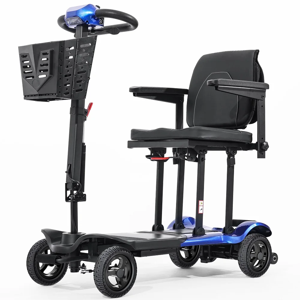 

TopMate ES41 Mobility Scooter for Seniors Adults Lightweight Foldable, with Ultra Wide Seat Adjustable Handle Bar and Basket