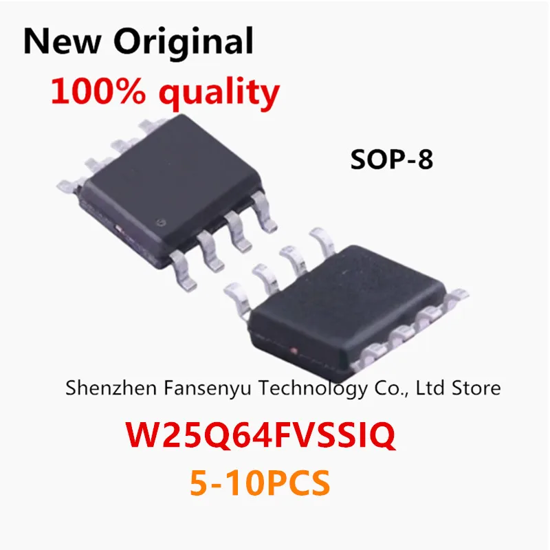 

(5-10piece)100% New W25Q64FVSSIQ W25Q64FVSIQ 25Q64FVSIQ 25Q64 sop-8 Chipset