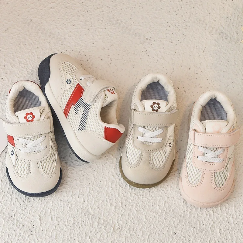 أحذية ربيع 2025 للأطفال غير قابلة للانزلاق، أحذية كاجوال شبكية قابلة للتنفس ونعل ناعم، أحذية رياضية خفيفة الوزن ومريحة ومحظلة الألوان #2