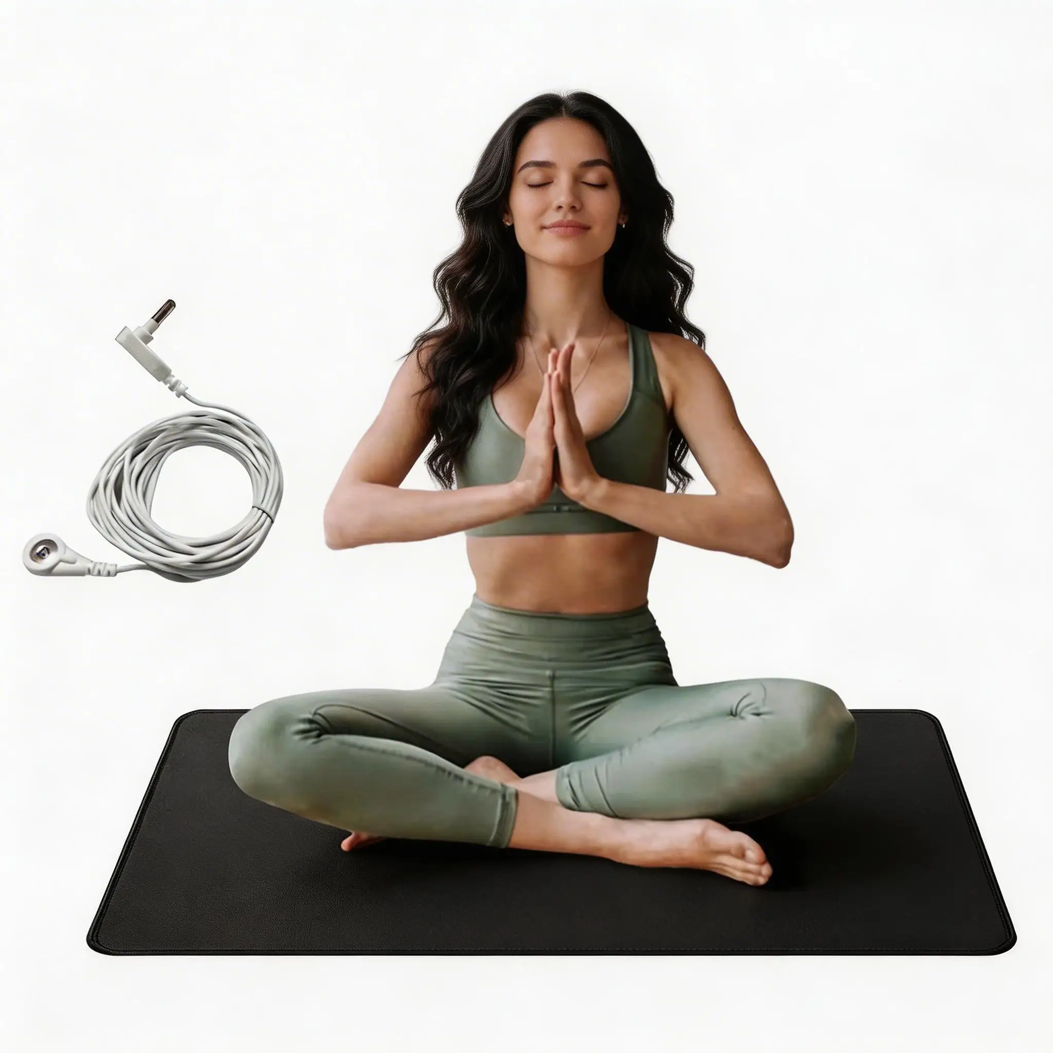 

Заземляющий коврик 60*40 см, проводящий кожаный коврик для йоги, антистатический, коврик для животных