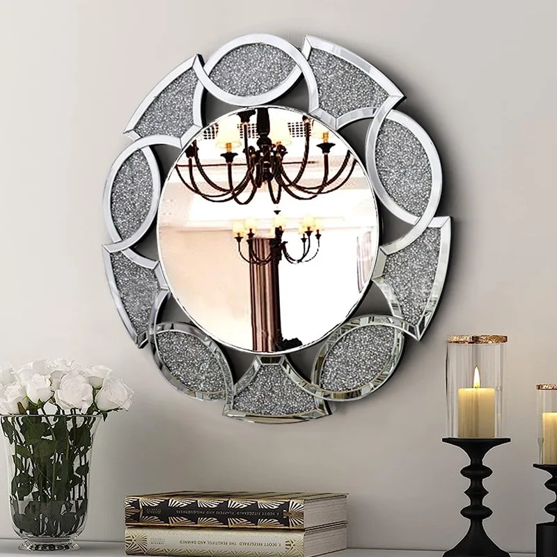 European Neoclassical Decorative Entrance Mirror Bathroom Mirror Fashion Makeup
