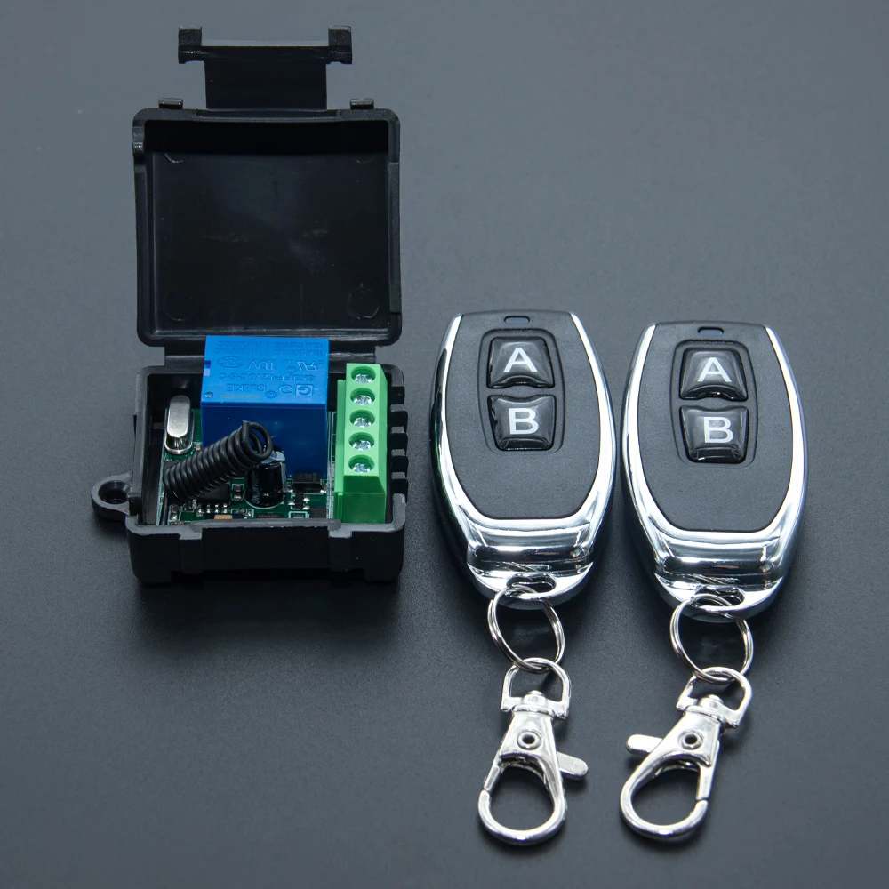 5 PCS 433MHz Wireless Remote Control Switch Dry Contacts RF Relay Module DC 12V Remote Controls Gate Door Light