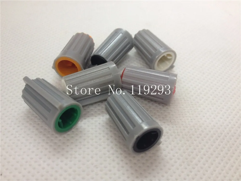 [BELLA]Taipower bit Behringer mixer knob axle cap colored red, orange . White Black green  D shaft 11X18MM --100PCS/LOT