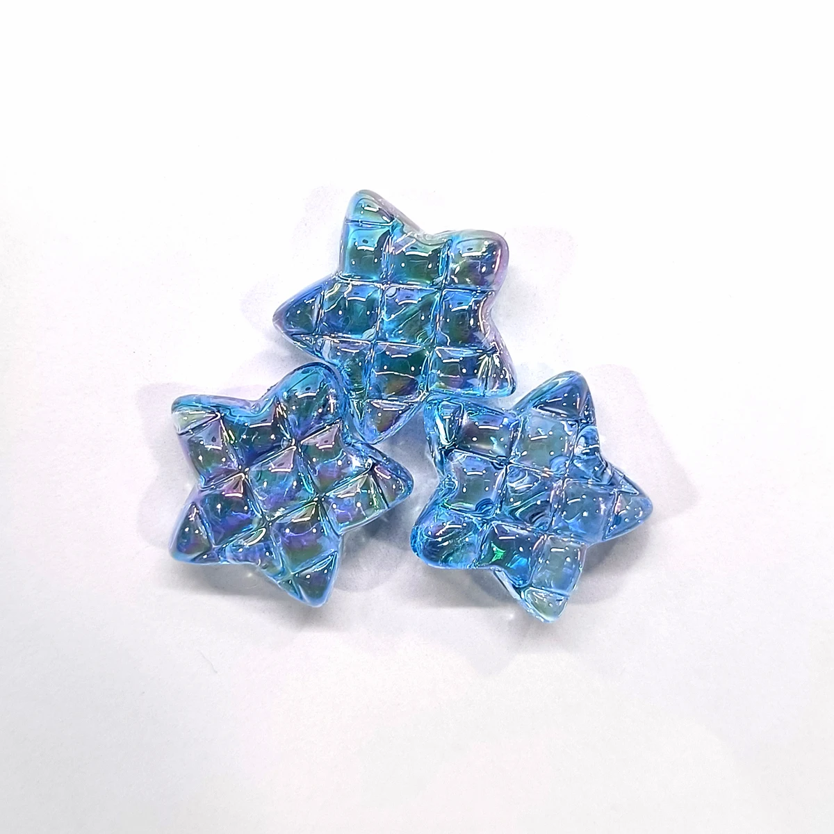 لوح شطرنج شفاف ملون بالآشعة فوق بالساعة ، نجوم مخططة ، إكسسوارات أقلام مطرزة ، مواد مجوهرات تصنعها بنفسك ، 10 صيحات #6