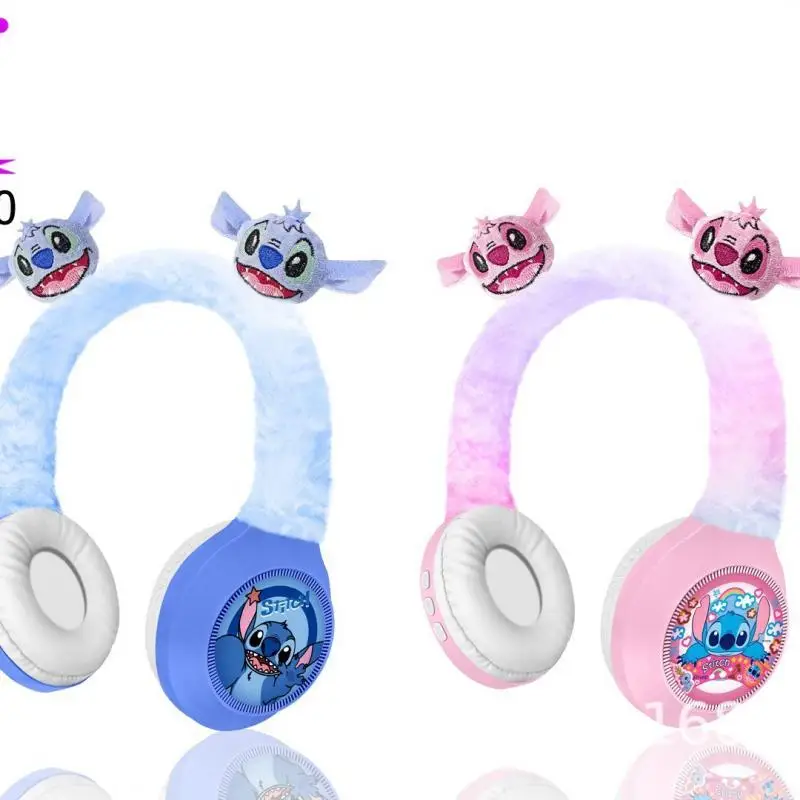 Neue Msl-810 Disney Kreative Cartoon Stich Drahtlose Bluetooth Kopfhörer Hifi Surround Sound Plüsch Kopf Montiert kinder Geschenk