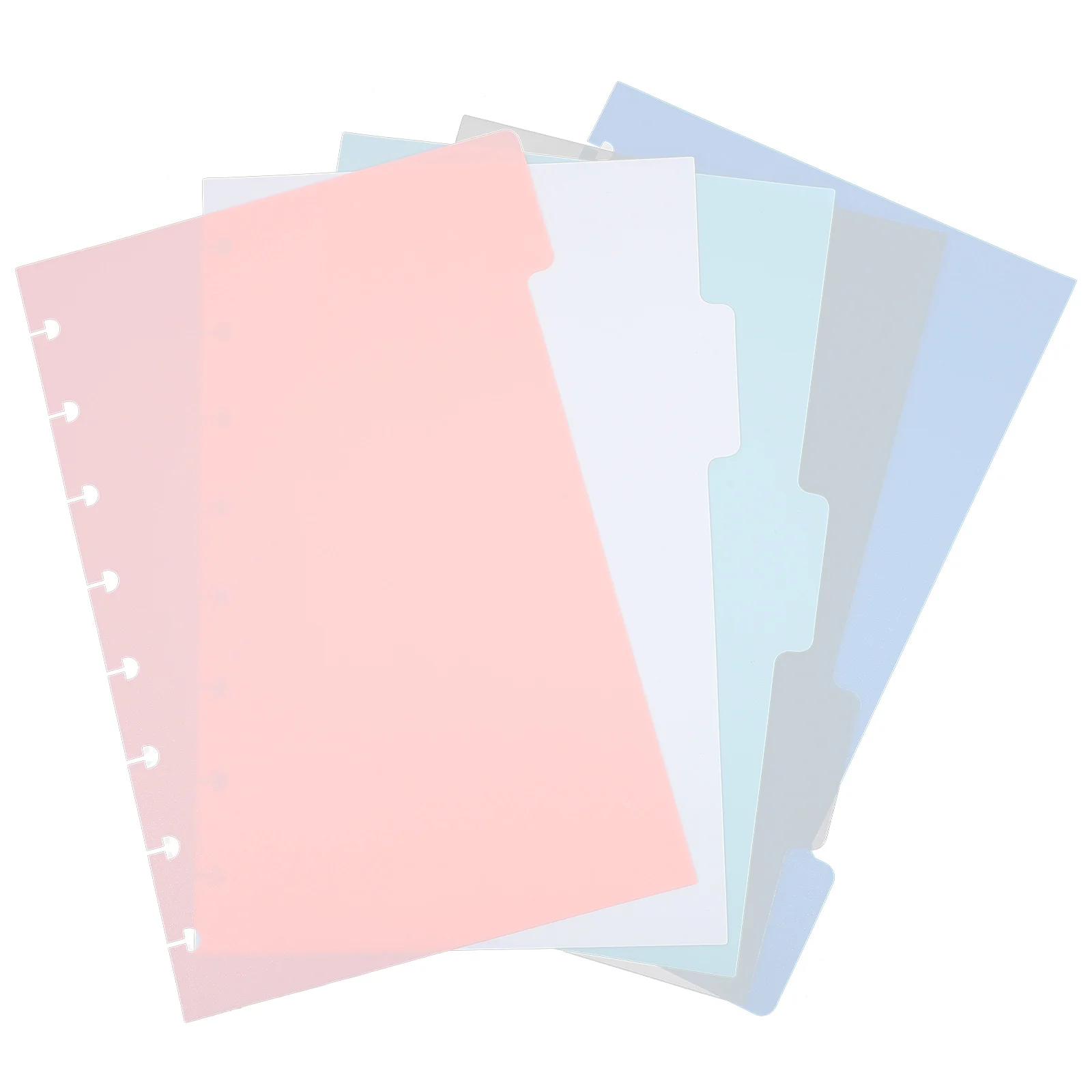 5 stks Bindmiddel Verdelers Index Pagina Gekleurde Notebook Verdelers Voor Het Organiseren Van Bestanden Rapporten Presentaties Planner Losbladige Pagina