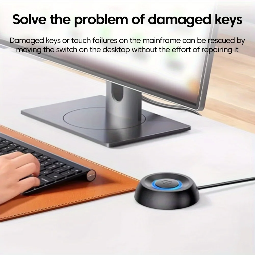 Externer Desktop-Schalter, LED-Leuchten, PC, Motherboard, Computer, Start-up-Verlängerungskabel, Ein-/Aus-Taste für das Heimbüro