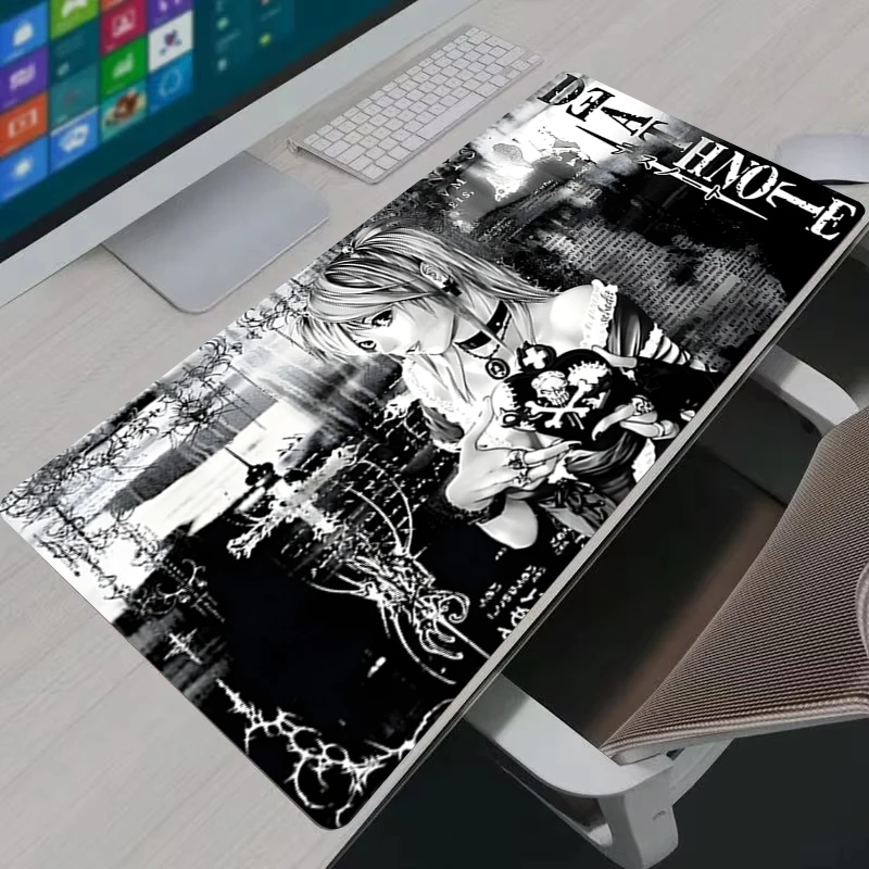 Death Note Large Anime Gaming Mouse Pad,Non‑Slip Desktop Keyboard Desk Mat,Soft Table Accessory for PC Laptop Gamer Home Office