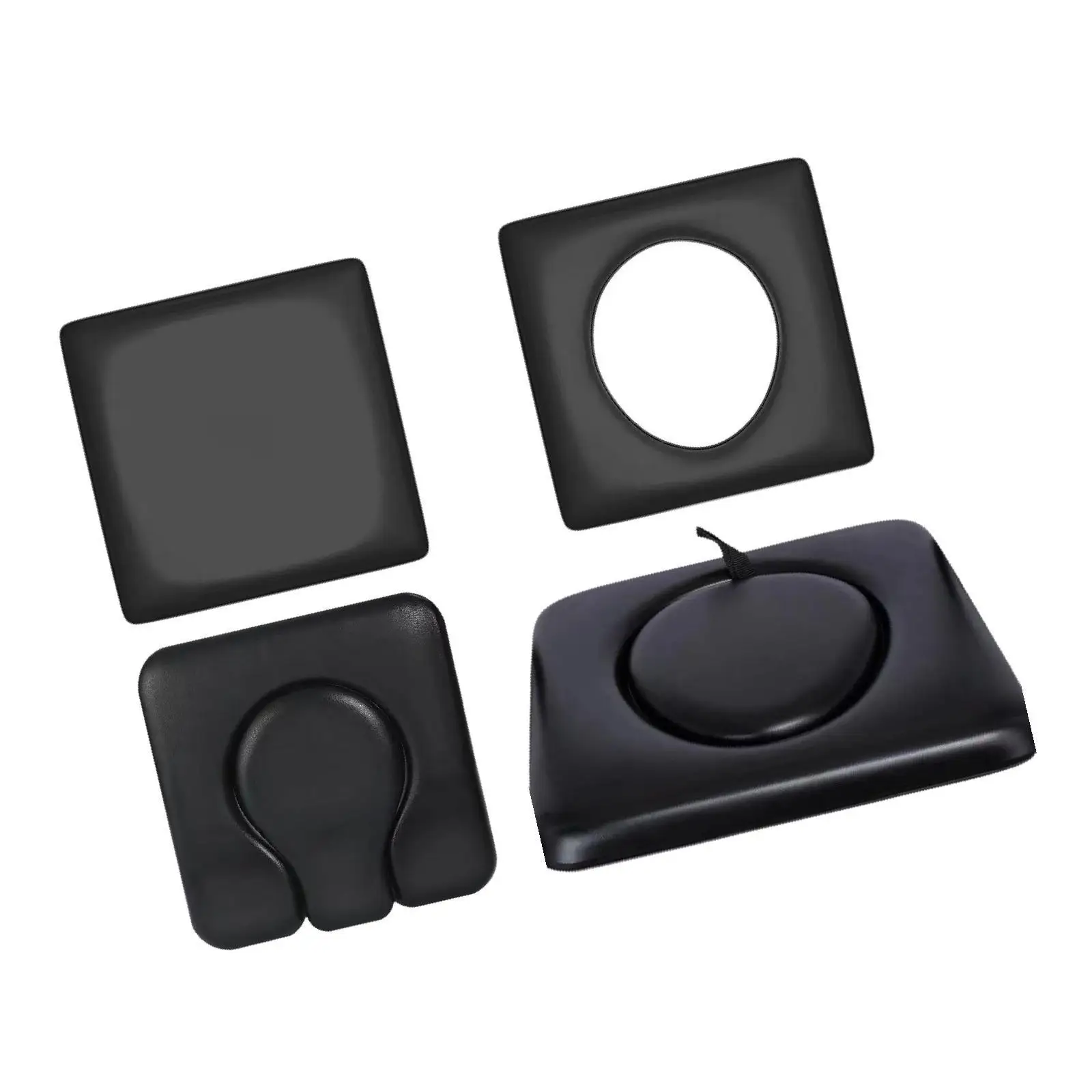 PU Commode Seat Cushion Soft Pad for Bedside Commode Chairs Shower Wheelchairs Toilet Cushion for Handicapped Disabled Adults