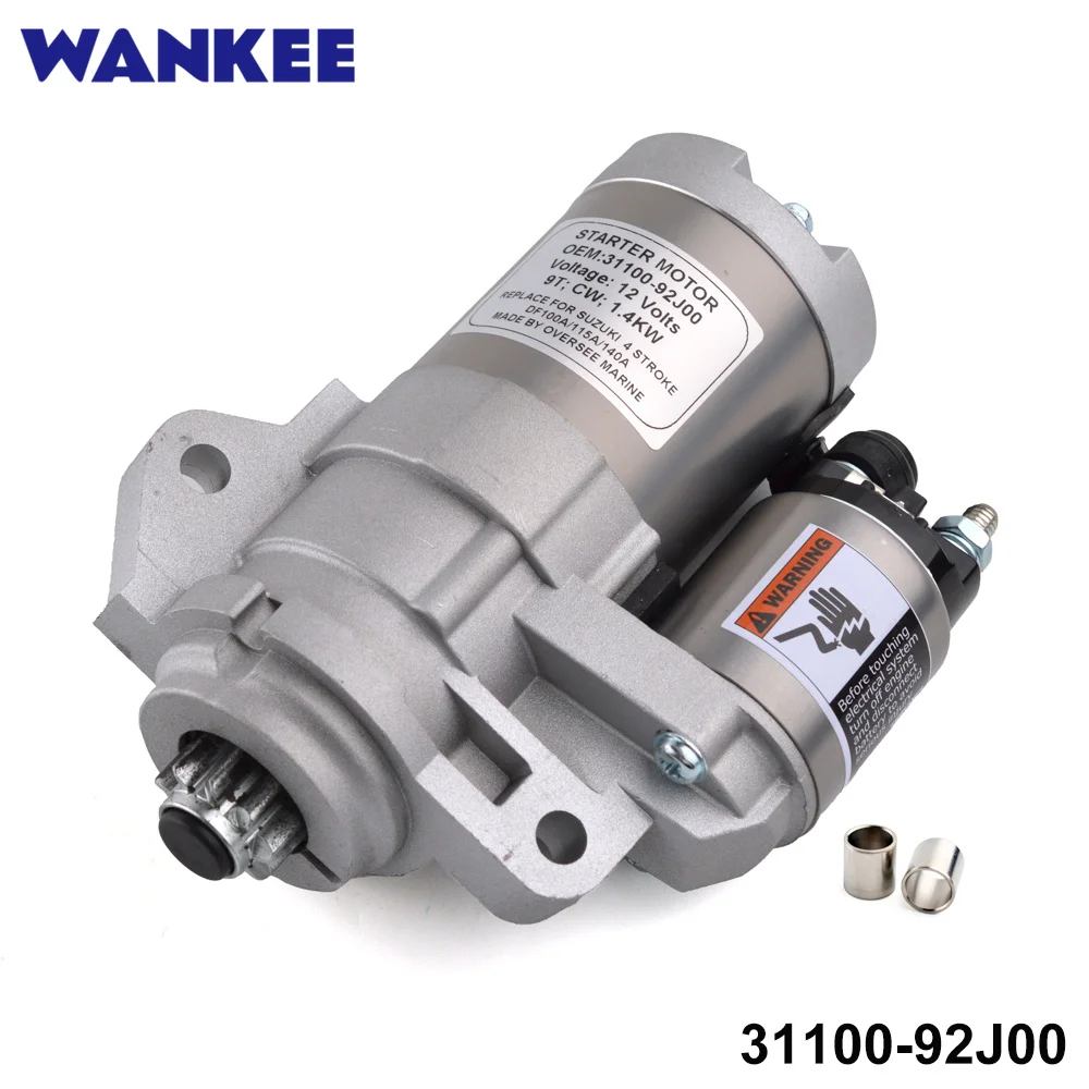 Starting Motor 31100-92J00 for Suzuki DF100 DF115 DF140 100HP 115HP 140HP Outboard 2016-2024