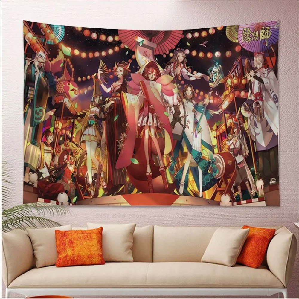 Onmyoji Your Own Tapestry Hanging Bohemian Tapestry Bohemian Wall Tapestries Mandala Cheap Hippie Wall Hanging