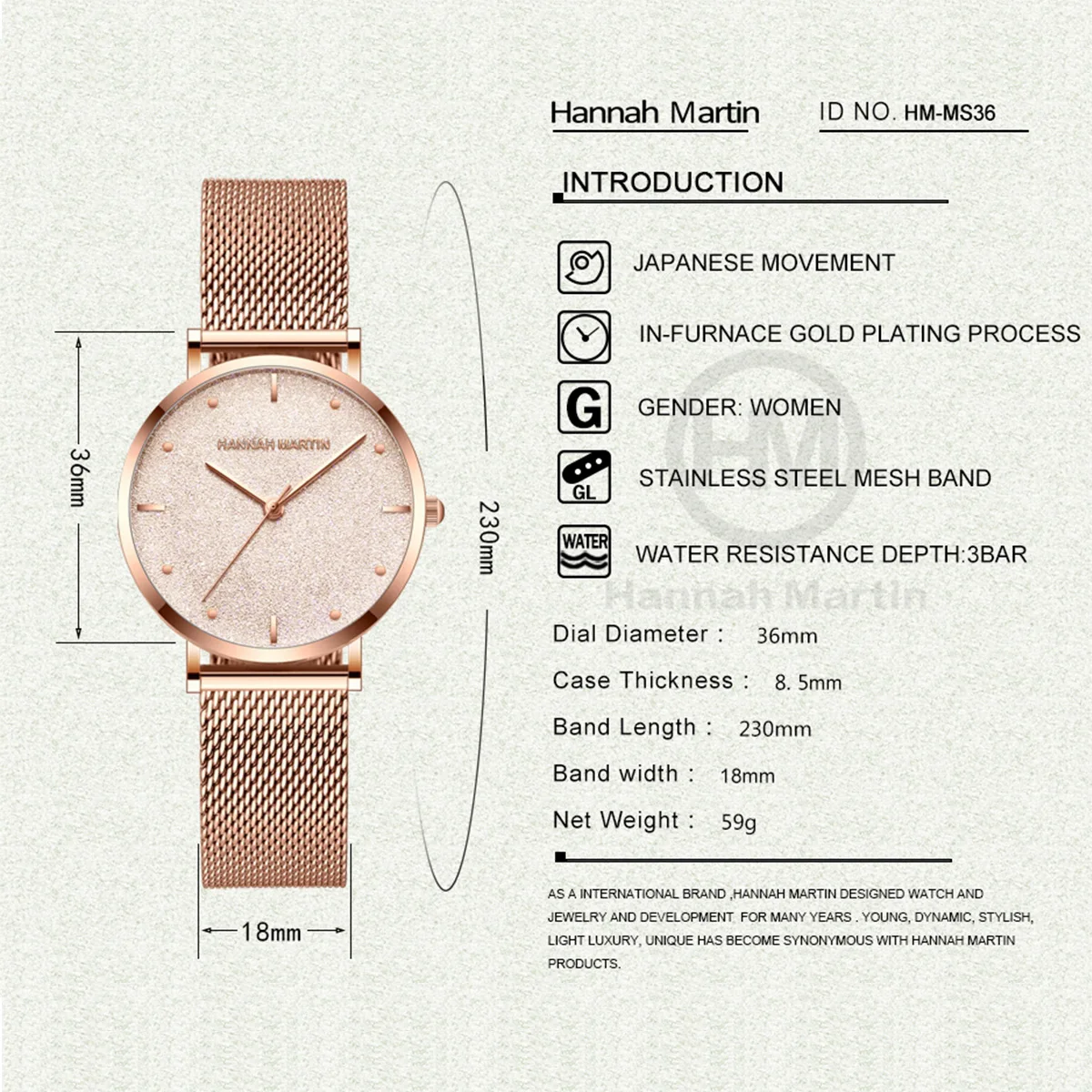 Sahara Desert Dial New Design 2021 Top Brand Luxury Japan Quartz Wristwatch Stainless Steel Rose Gold Waterproof Watch for Women