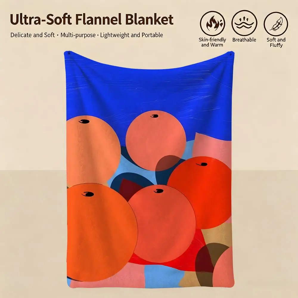 artist A-Ana Popescu-u Throw Warm Soft Flannel Blanket, Multi-use for Sofa Bed Camping Travel Nap