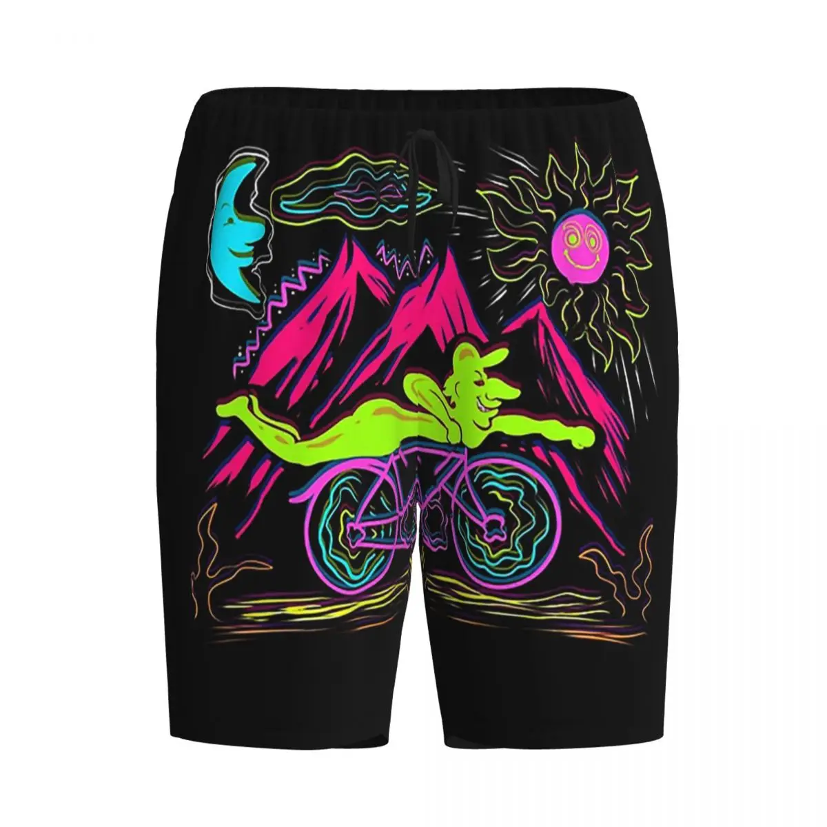 

Мужские шорты-пижама Custom Bicycle Day 1943 LSD Acid Hofmann Trip Hallucinogen для сна и отдыха