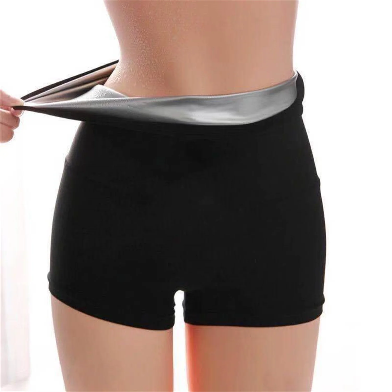1pc huiming Sauna Sweat Shorts for Women Slimming Compression Workout Thermo Waist Trainer Slimming Leggings Pants Body Shaper